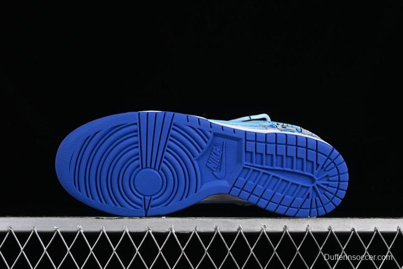 Nike Dunk Low Graffiti Deconstructed Style Casual Diary Gradient Splatter Letter SB Strap Low-Top Skate Shoes - DV0831-104