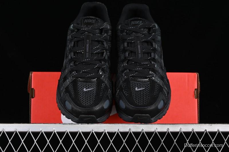 Nike P-6000 PRM Retro Casual Sneakers with Vintage Running Shoe Design - FQ8732-010