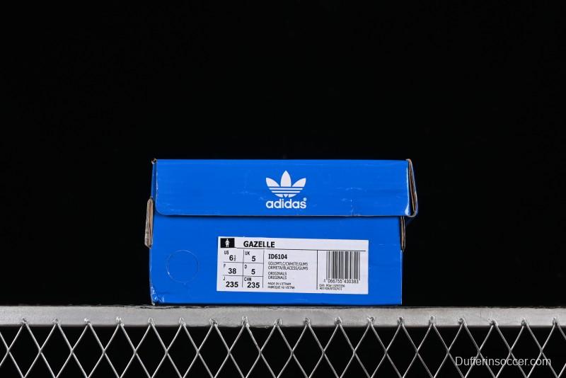 Adidas Originals Gazelle ID6104 Retro Casual Slip-Resistant Wear-Resistant Low-Top Sneakers