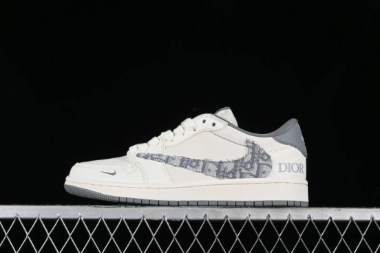 Nike Travis Scott x Fragment Design x Air Jordan 1 Low OG SP AJ1 Retro Sneakers - DM6688-603