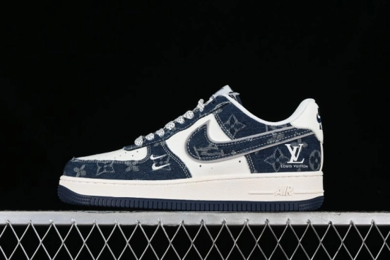 Nike Air Force 1 '07 Low LV Collaboration - Midnight Navy Low-Top Casual Sneakers - SJ2088-003