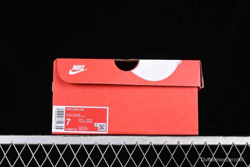 Nike Dunk Low SB White Brown Plaid Casual Skate Shoes - FV3653-191