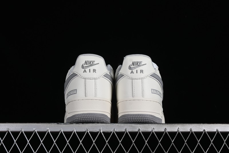 Balenciaga x Nike Air Force 1 '07 Low Triple Swoosh Beige Grey Casual Shoes - FR0538-091