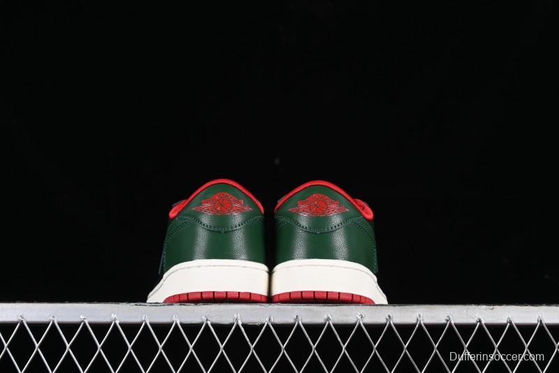 Nike Air Jordan 1 Low AJ1 Black Green Casual Sneakers - CZ0775-036