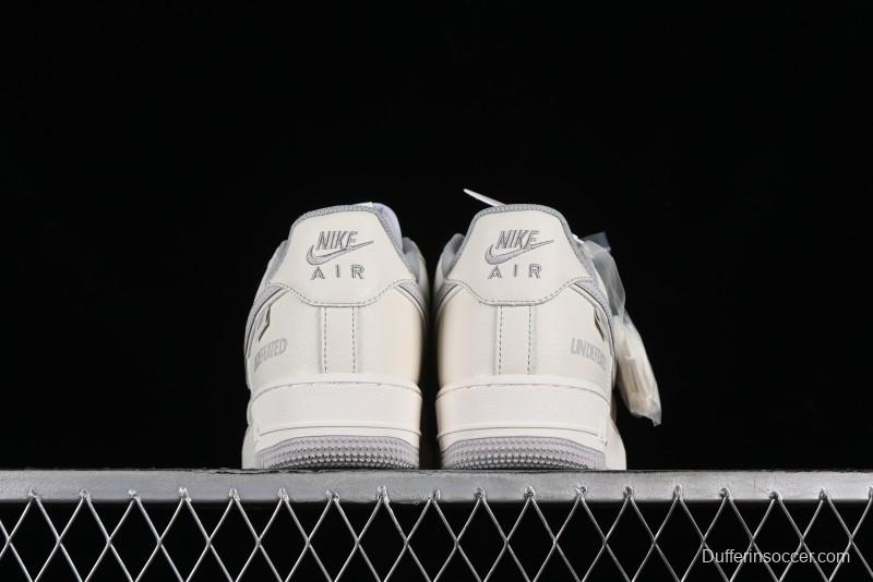 Nike Undefeated Air Force 1'07 Low Casual Sneakers in Beige Hemp with Reflective Details - UT2023-203