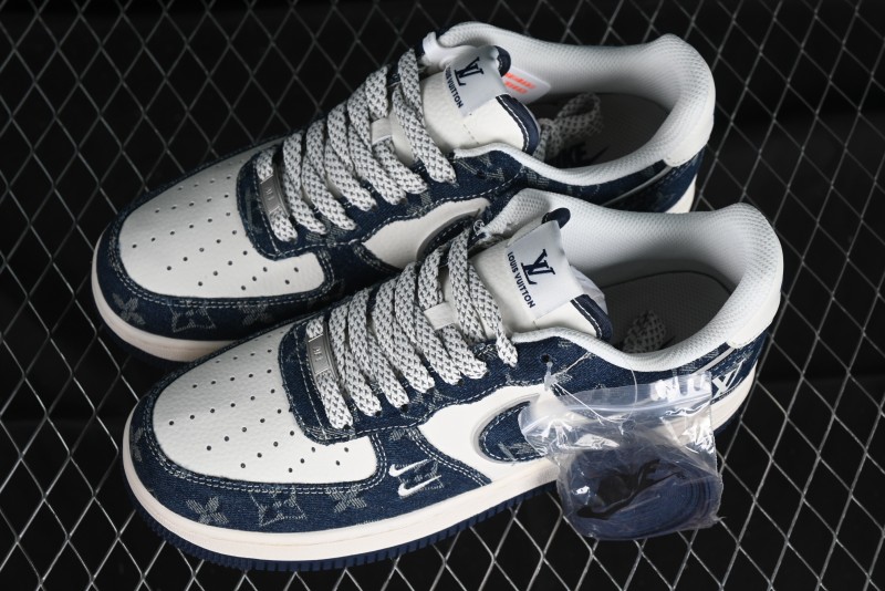 Nike Air Force 1 '07 Low LV Collaboration - Midnight Navy Low-Top Casual Sneakers - SJ2088-003