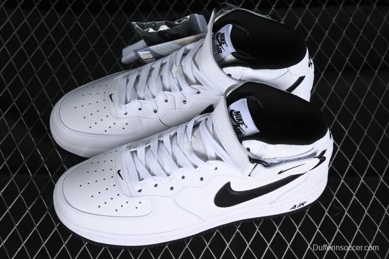 Nike Air Force 1 '07 Mid Casual Sneakers in White/Black - DV0806-101