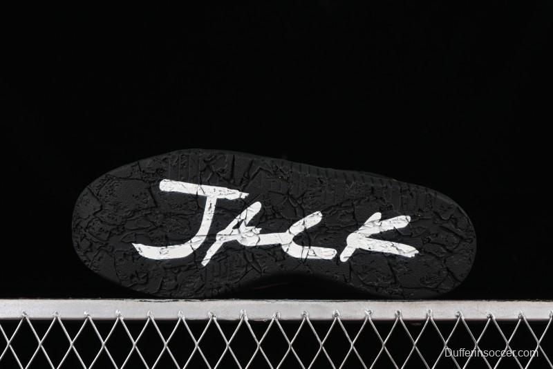 Nike Travis Scott x Jordan Cut The Check AJ1 Basketball Shoes with Velcro Design - FZ8117-204