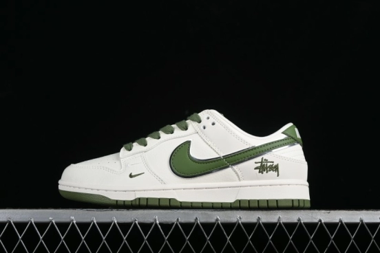 Stussy x Nike SB Dunk Low Anniversary Premium Customized Sneakers - DQ1098-381