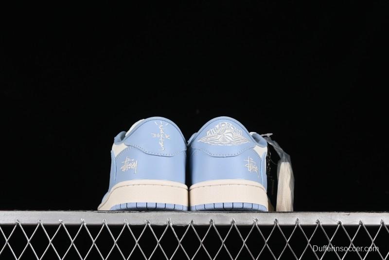 Nike Travis Scott x Fragment Design x Air Jordan 1 Low OG SP AJ1 Retro Sneakers - BB6588-101