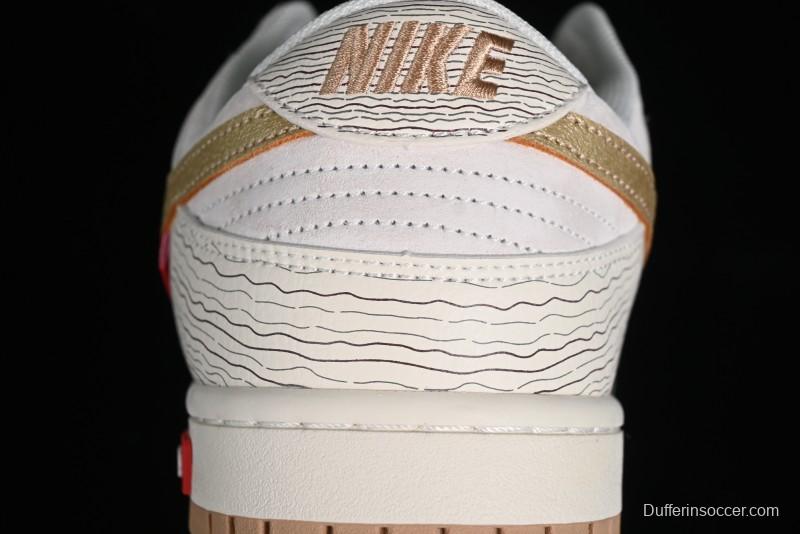 Supreme x Nike Dunk Low SB Skate Shoes with Zoom Air Cushion - XD6188-035