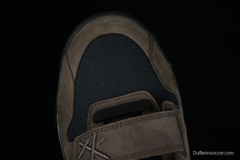 Nike Travis Scott x Jordan Cut The Check AJ1 Basketball Shoes with Velcro Design - FZ8117-200