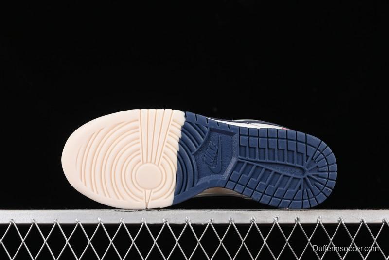 Nike SB Dunk Low Supreme Collaboration Anniversary Custom Low-Top Casual Skate Shoes - FC1688-142