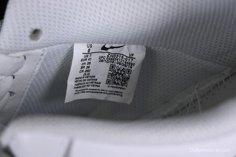 Nike Air Force 1 '07 Low Spray Paint White Grey Strap Low-Top Casual Sneakers - ZH0316-017