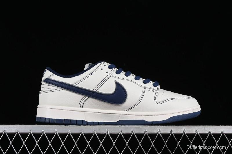 Nike SB Dunk Low UN Collaboration - Light Blue Swoosh Anniversary Custom Low-Top Casual Skate Shoes - FC1688-138