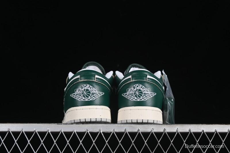 Nike Air Jordan 1 Low AJ1 White Green Low Top Casual Sneakers - FQ7687-300