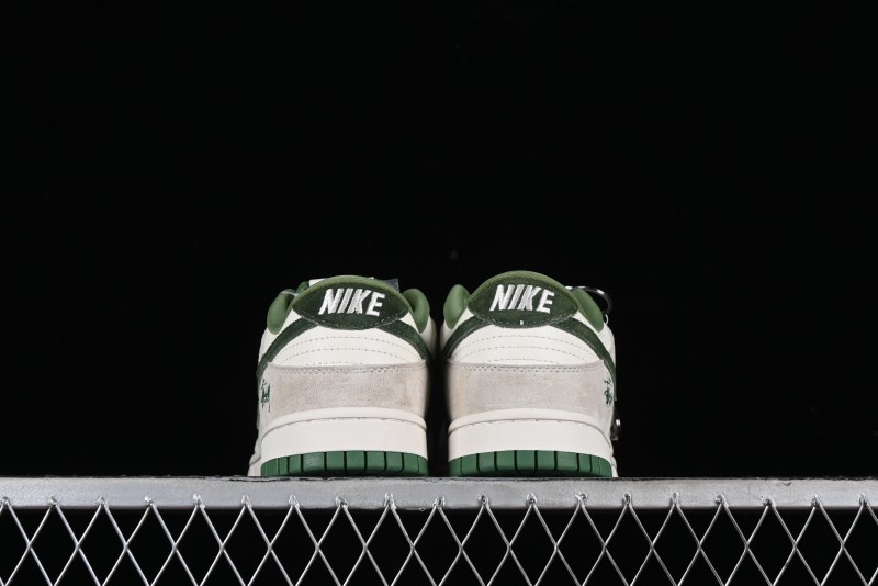 Stussy x Nike SB Dunk Low Anniversary Premium Custom Sneakers - DQ1098-340