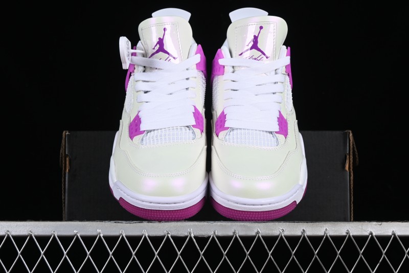 Nike Air Jordan 4 Retro Sneakers with Hyper Violet Accents - FQ1314-151