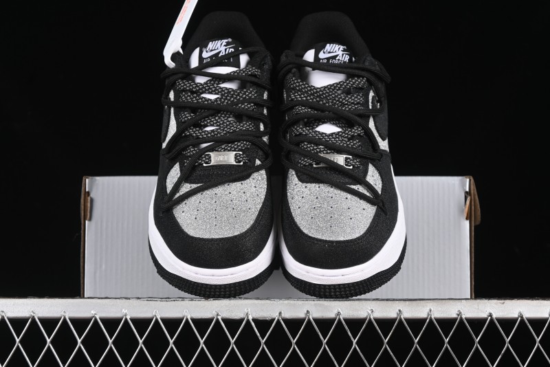 Nike Air Force 1 '07 Low Cleanfit High Street Retro Style Patchwork Starry Sky Full Diamond Lace-Up Low-Top Casual Sneakers - ZH0316-033
