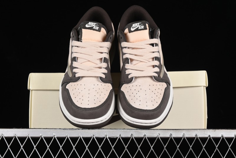Nike Travis Scott x Air Jordan 1 Low OG Retro Basketball Shoes - DM7866-818