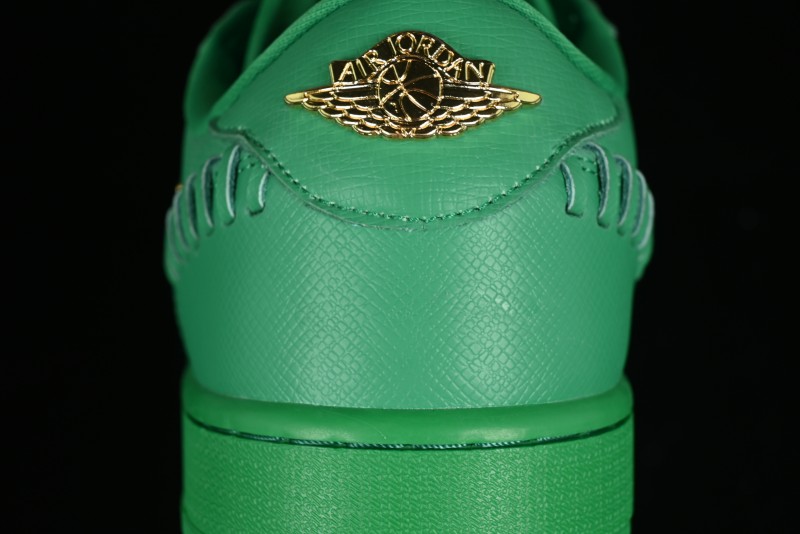 Nike Air Jordan 1 Low "Method of Make" Casual Sneakers in Green and Gold - FN5032-300
