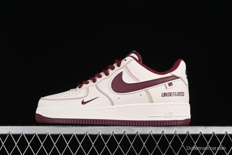 Nike Undefeated Air Force 1'07 Low Casual Sneakers with Custom Leather and Reflective Details - UT2023-206