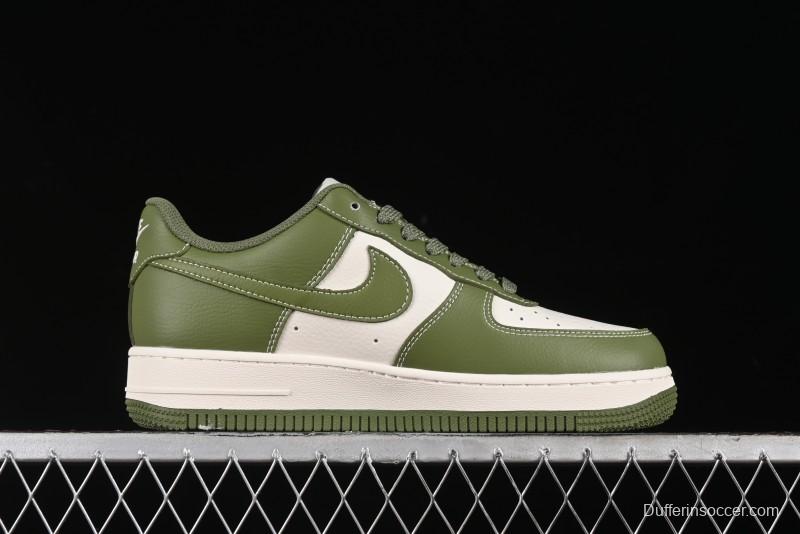 Nike Air Force 1 '07 Low Stussy Collaboration - Lotus Green Low-Top Casual Sneakers - BB5353-515