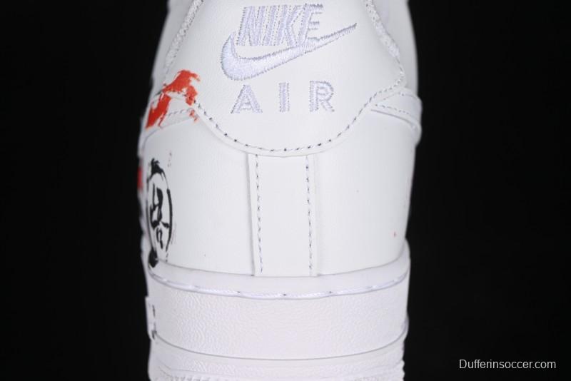 Nike Air Force 1 '07 Low Black Myth Wukong Custom Spray Paint Gift Box Low-Top Casual Sneakers - ZH0316-043