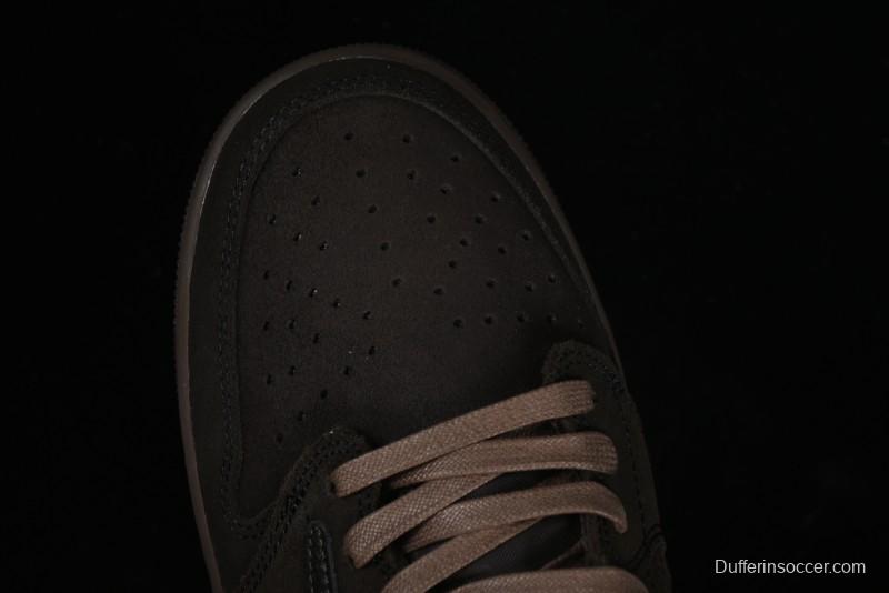 Nike Travis Scott x Air Jordan 1 Low OG AJ1 Reverse Swoosh Sneakers - DM7866-202