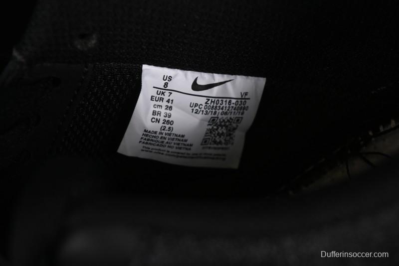 Nike Air Force 1 '07 Low Cleanfit High Street Retro Style All Black Star-Studded Diamond Accents Lace-Up Low-Top Casual Sneakers - ZH0316-030