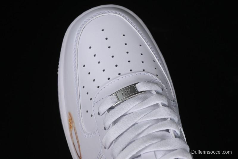 Nike Air Force 1 '07 Low "Sun" Black Myth Wukong Themed Casual Sneakers - CW2288-111