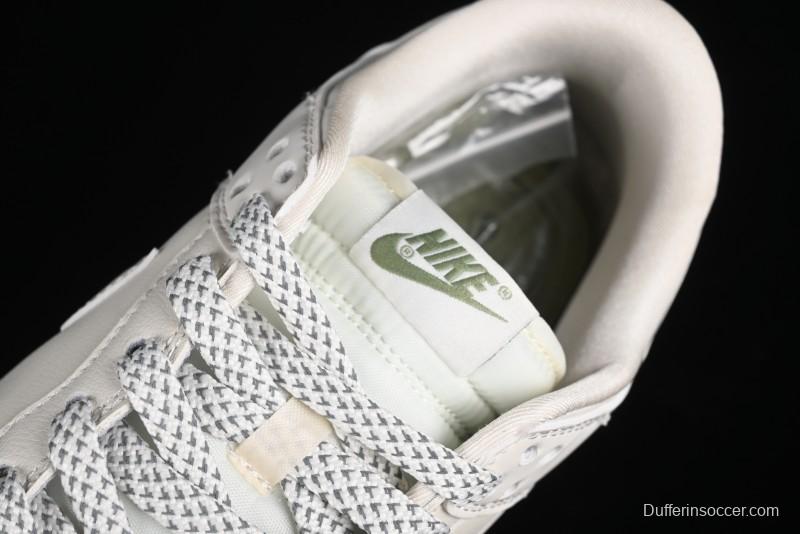 Nike SB Dunk Low Supreme Collaboration - Classic Beige Green Anniversary High-End Custom Low-Top Casual Skate Shoes - XX8888-002