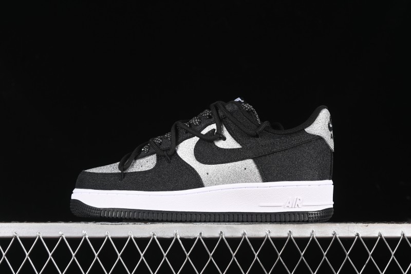 Nike Air Force 1 '07 Low Cleanfit High Street Retro Style Patchwork Starry Sky Full Diamond Lace-Up Low-Top Casual Sneakers - ZH0316-033