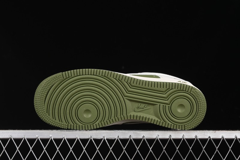 Nike Air Force 1 '07 Low Burberry Collaboration - Off White Mint Green Low Top Casual Sneakers - BB8588-221