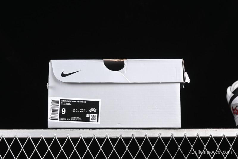 Nike SB Dunk Low Casual Skate Shoes - Anniversary Custom Edition in White/Grey/Black - LW1818-103