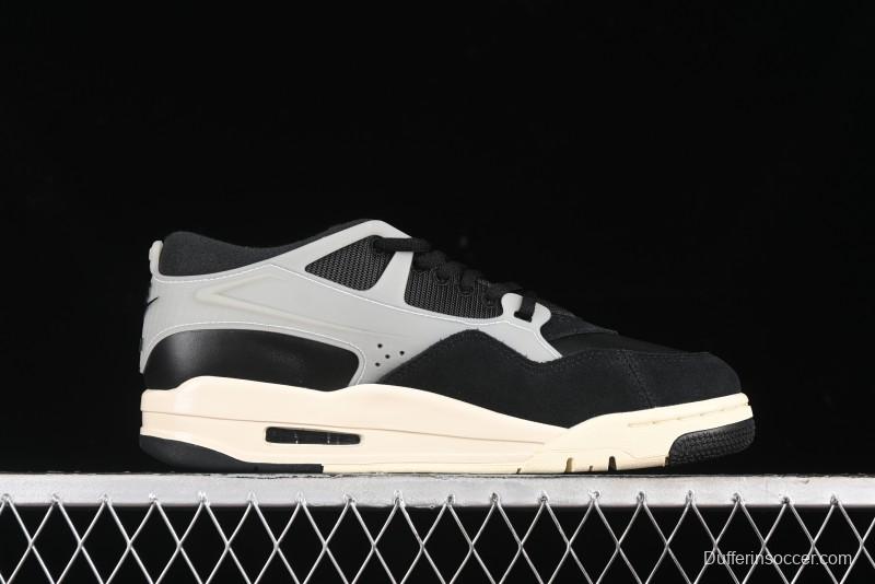 Nike Air Jordan 4 Remastered Sneakers in Black with Textile Mesh, Leather and Suede - FQ7939-006