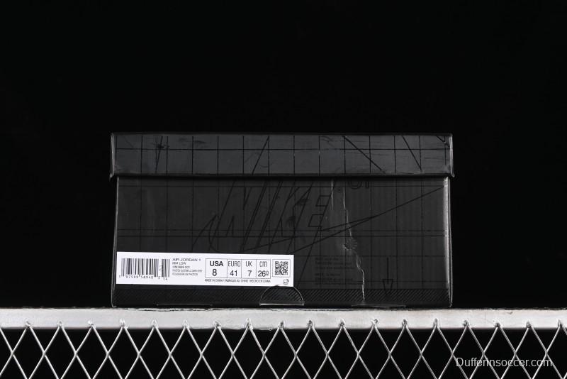 Nike Air Jordan 1 Low Method of Make Casual Sneakers with Metallic Grey Design - HM3689-001