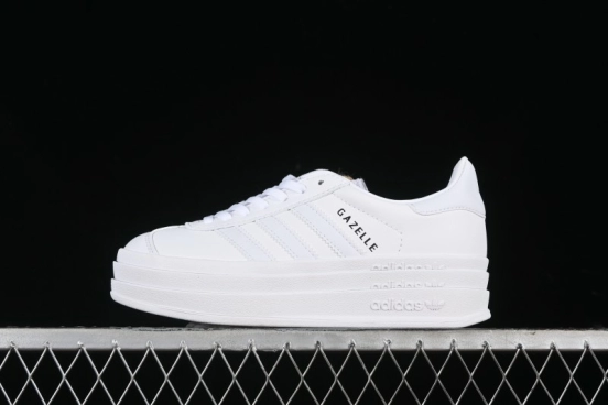 Adidas Originals Gazelle Bold IE5130 Low-Top Sneakers with Thick Sole for Casual Wear, Slip-Resistant and Durable - IE5130