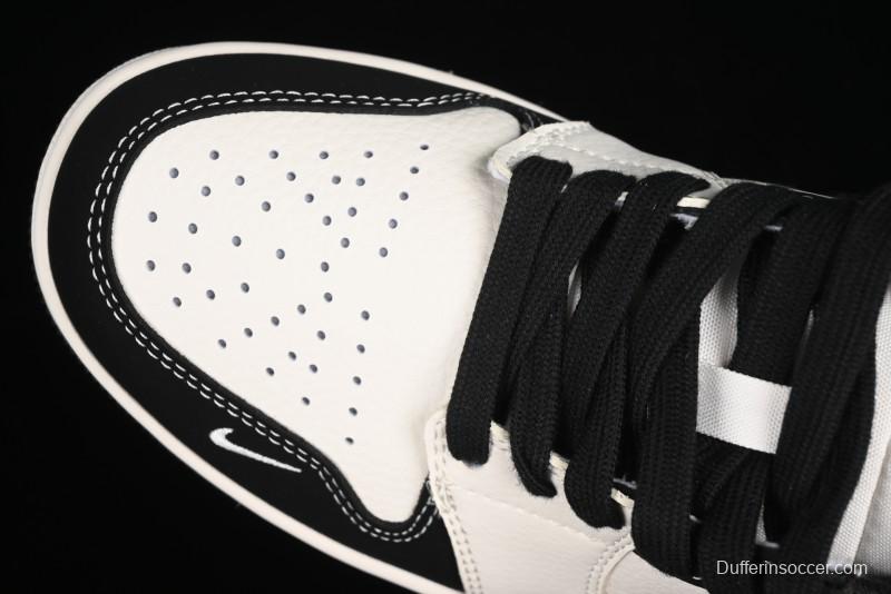 Nike Air Jordan 1 Low AJ1 Marvel Collaboration - Batman Custom High-End Low-Top Basketball Shoes - SJ6650-011