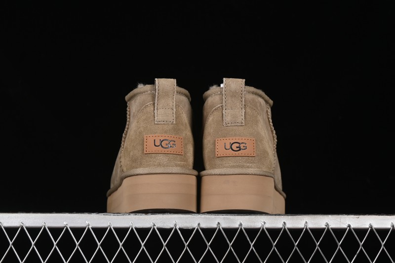 UGG Classic Ultra Mini Platform 3CM Wool Short Boots with TREADLITE Technology - 1135092