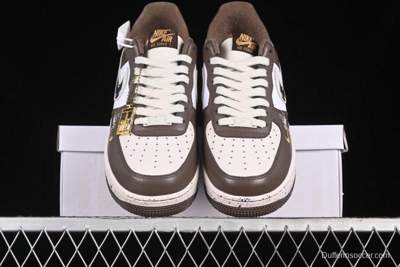 Nike Air Force 1 '07 Low Casual Sneakers with Assassination of Little Bear Anime Theme - DB3301-770