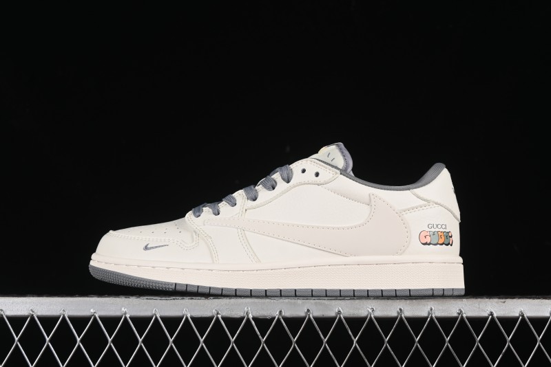 Nike Travis Scott x Fragment Design x Air Jordan 1 Low OG SP AJ1 Low Top Casual Sneakers - DM6688-607