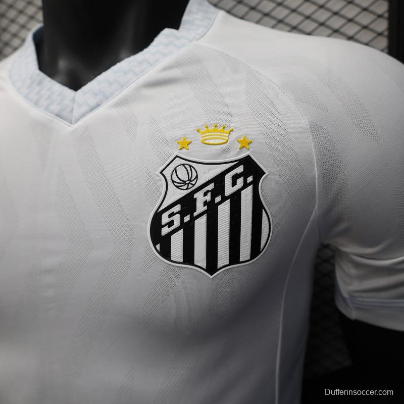 Player Version 25/26 Santos Home Jersey Without Sponsors