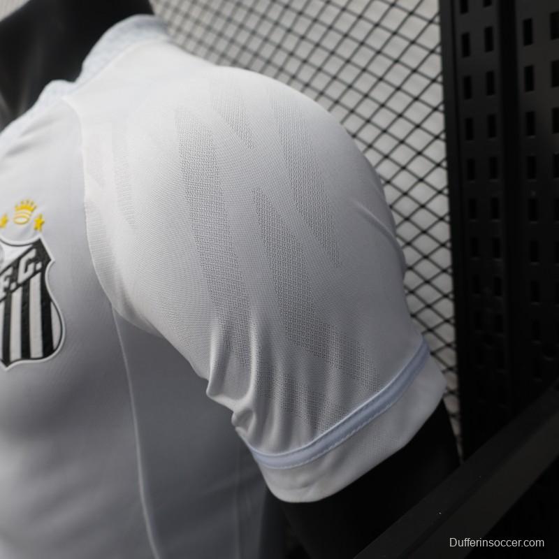 Player Version 25/26 Santos Home Jersey Without Sponsors