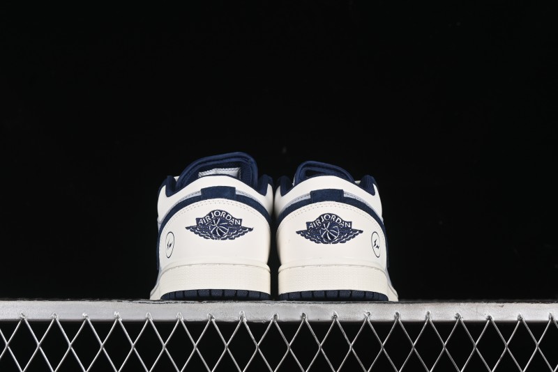 Nike Air Jordan 1 Low Retro Basketball Shoes in White Grey Blue - DC2024-026