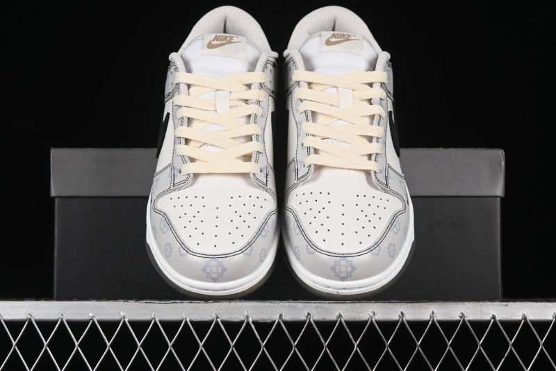 Nike Dunk Low Retro Casual Sneakers with Ancient Tang Print Design - FJ4188-001