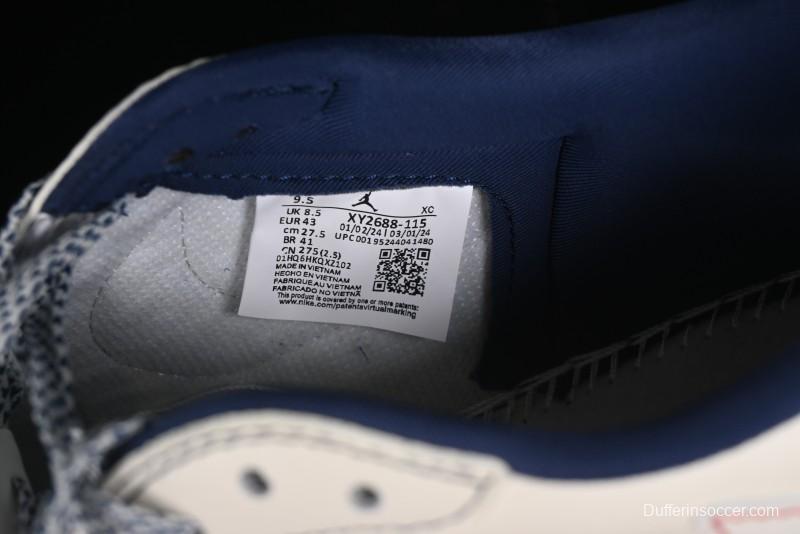 Nike Travis Scott x Fragment Design x Air Jordan 1 Low OG SP AJ1 Low-top Casual Sneakers - XY2688-115