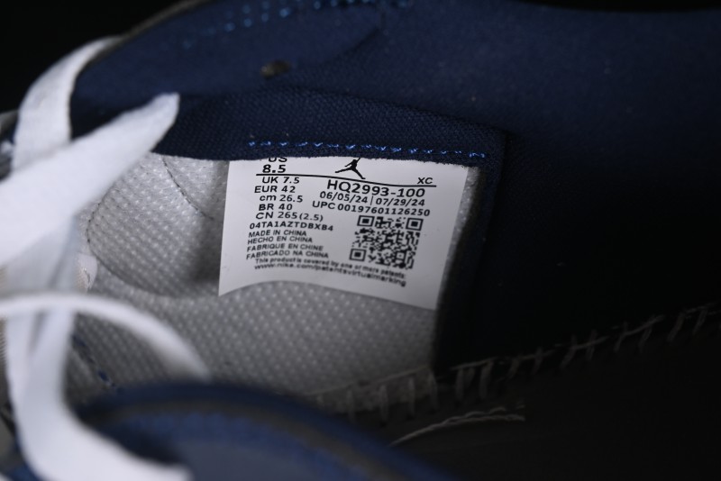 Nike Air Jordan 1 Low OG "Howard University" Casual Sneakers with Blue Toe and Red Heel - HQ2993-100