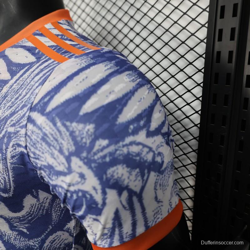 Player Version 25/26 Liverpool Blue with Orange Flaming Bird Special Jersey