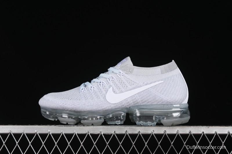 Nike Vapormax Flyknit Breathable Casual Running Shoes with Full-Length Air Cushion - 849558-100